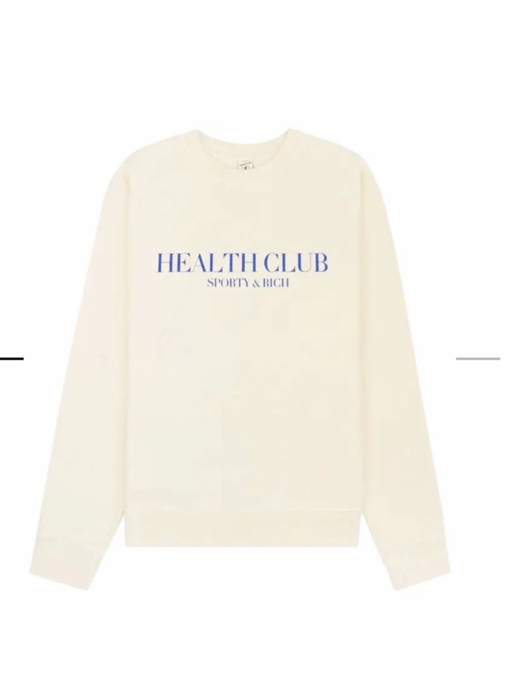 Sporty & Rich Stay Hydrated Crewneck - Cream